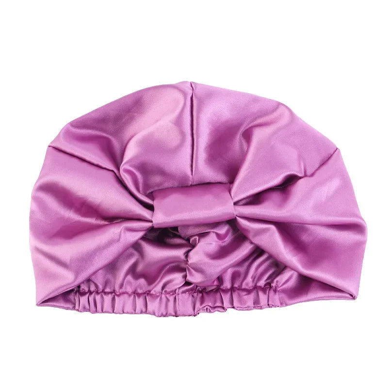 Satin-Lined Sleeping Beanie Hat for Natural & Frizzy Hair