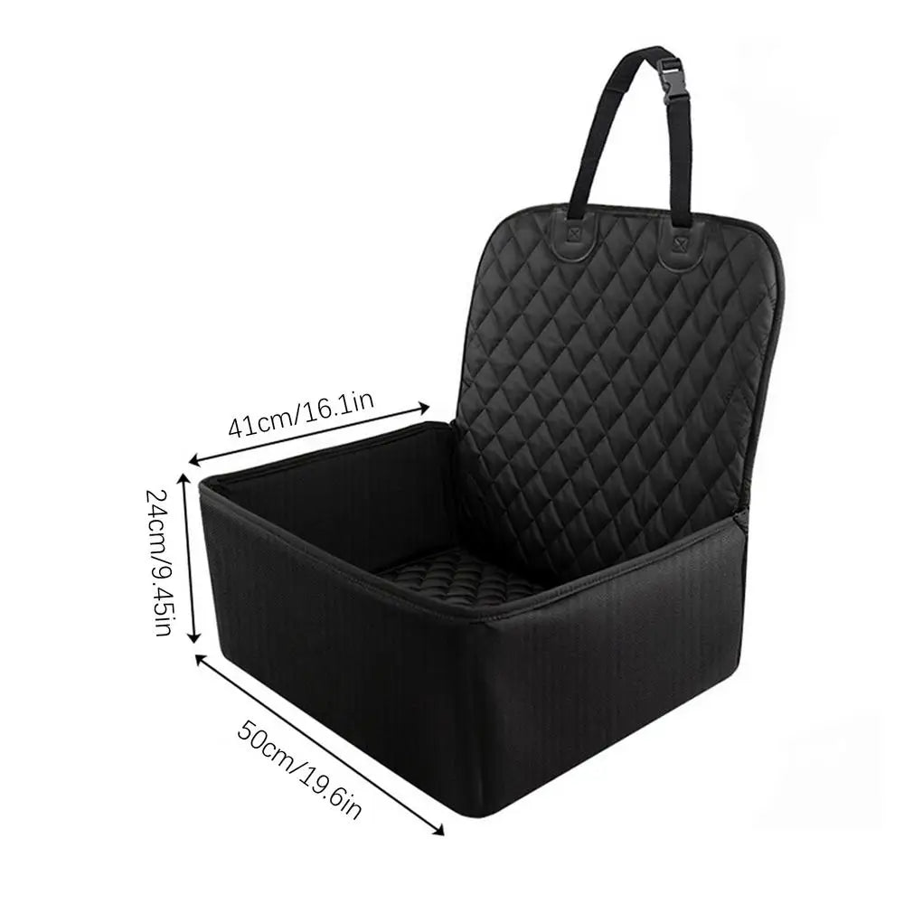 Waterproof Dog Booster Car Seat with Storage Pockets