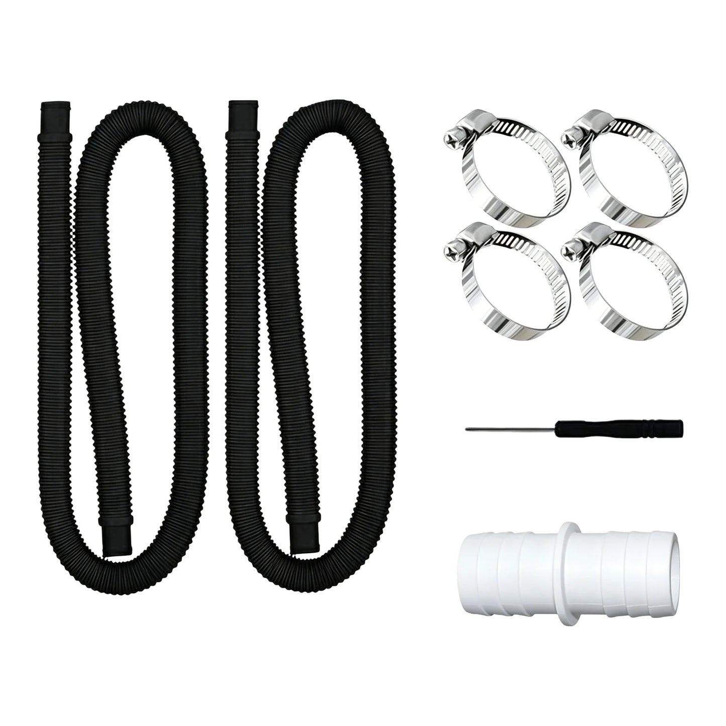 1.5m Swimming Pool Pump Replacement Hose 32mm Inflatable Hot Spring Pools Hose PE Pool Hose For 300/330/530/1000 Gallon Pumps Peaceful Pleasures Health and Wellness