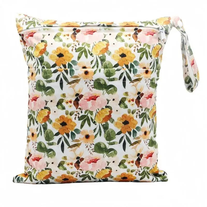 Baby Diaper Bag Tote | Spacious Floral Nappy Bag for Travel
