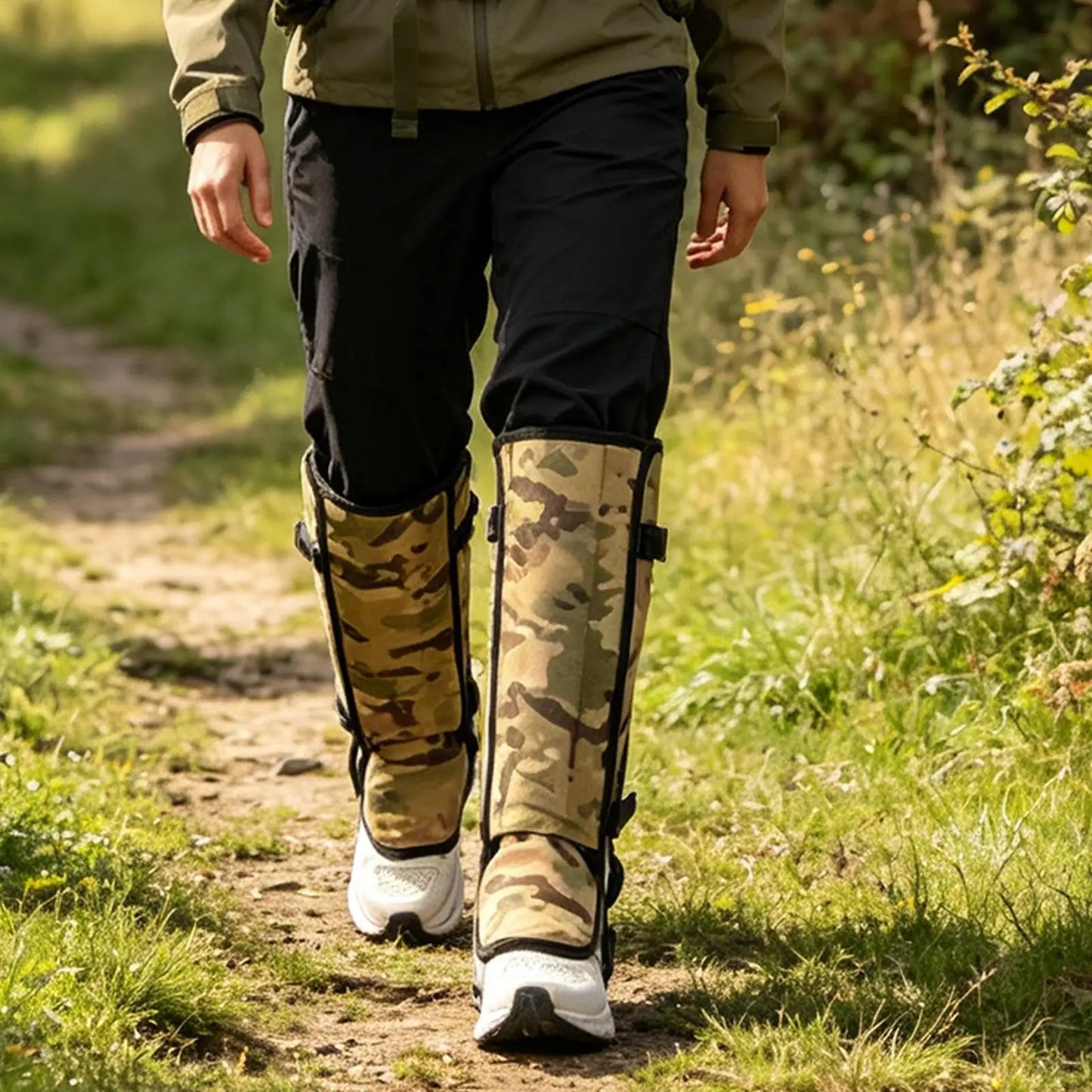 Adjustable Strap Snake Gaiters Anti Snake Bite Leg Protection Guards for Men Women Hikers Farmers Campers Fishermen Gardeners Peaceful Pleasures Health and Wellness