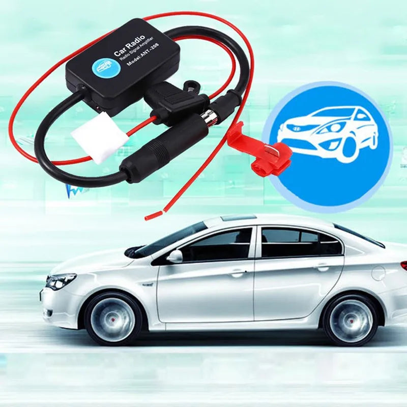 Cheyoule ANT208 12V Active FM Car Radio Antenna Amplifier