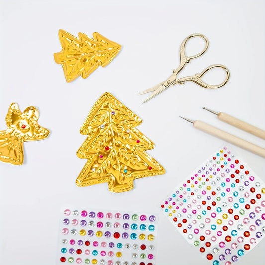 Gold Leaf Gilding Kit – Foil Sheets, Diamonds & Craft Tools Gilding Craft Kit Peaceful Pleasures Health and Wellness