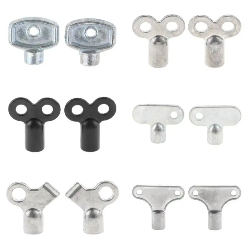 2-Pack Zinc Alloy Radiator Bleed Key | 5mm Square Socket