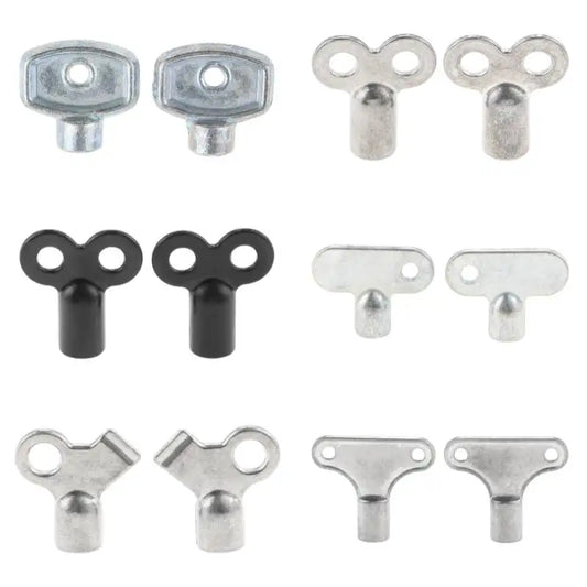 2-Pack Zinc Alloy Radiator Bleed Key | 5mm Square Socket Radiator Bleed Key Oasis Select