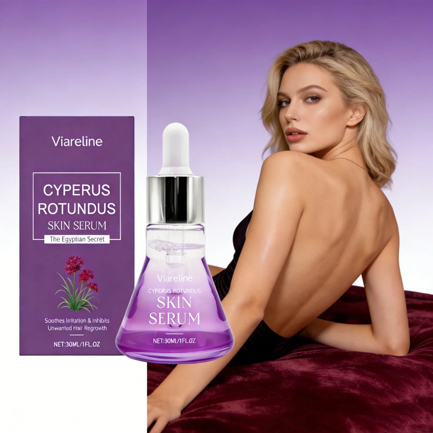 Viareline Post Hair Removal Serum – Regrowth Inhibitor 30ml