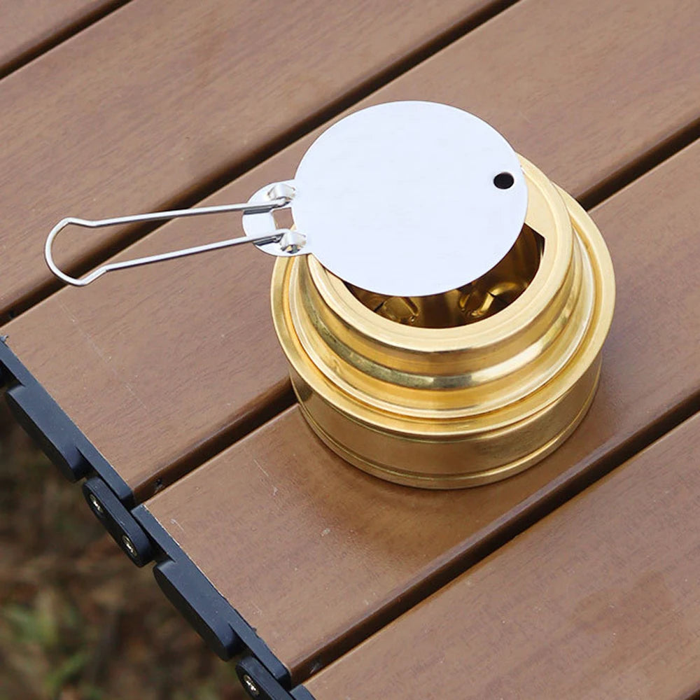 Aluminum Alloy Alcohol Stoves Portable Picnic BBQ Furnace Windproof Alcohol Stoves for Outdoor Camping, Hiking, Backpacking ﻿ Peaceful Pleasures Health and Wellness