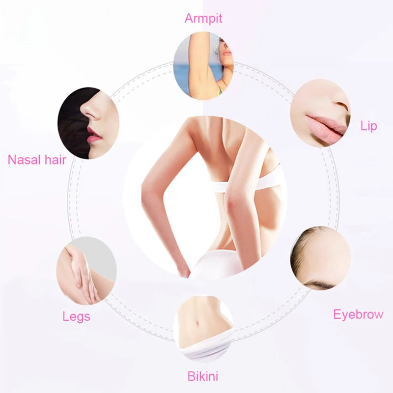 Rechargeable Portable Multifunction Painless Epilator for Face and Body Hair Removal Device Women Handheld Washable Hair Removal Peaceful Pleasures Health and Wellness