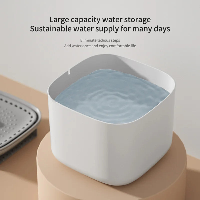 Cat Water Fountain 3L Large Capacity for Pet Water Drinking Bowls Dispenser USB Electric Auto Recirculate Ultra Quiet Peaceful Pleasures Health and Wellness