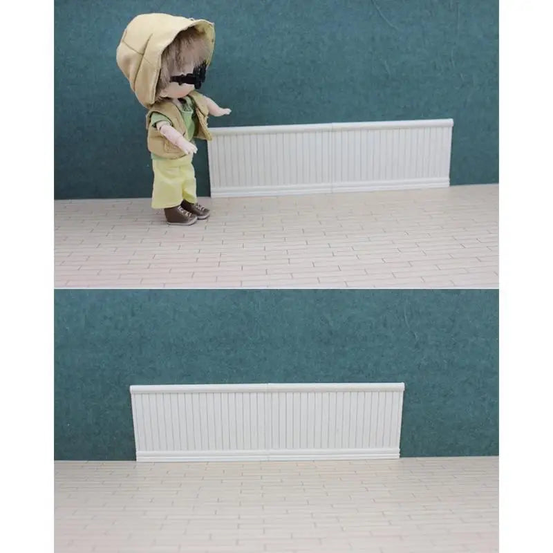 1:12 Dollhouse Miniature White Wainscot Wall Panel – PETG