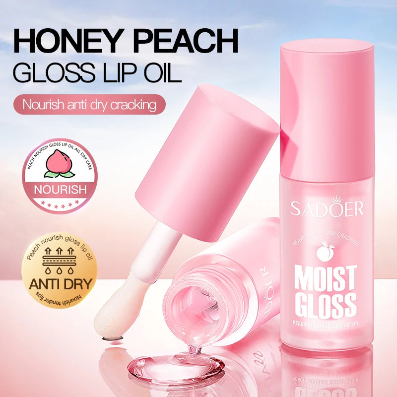 SADOER Fruit Crystal Jelly Lip Oil – Plumping Moisturizing Gloss