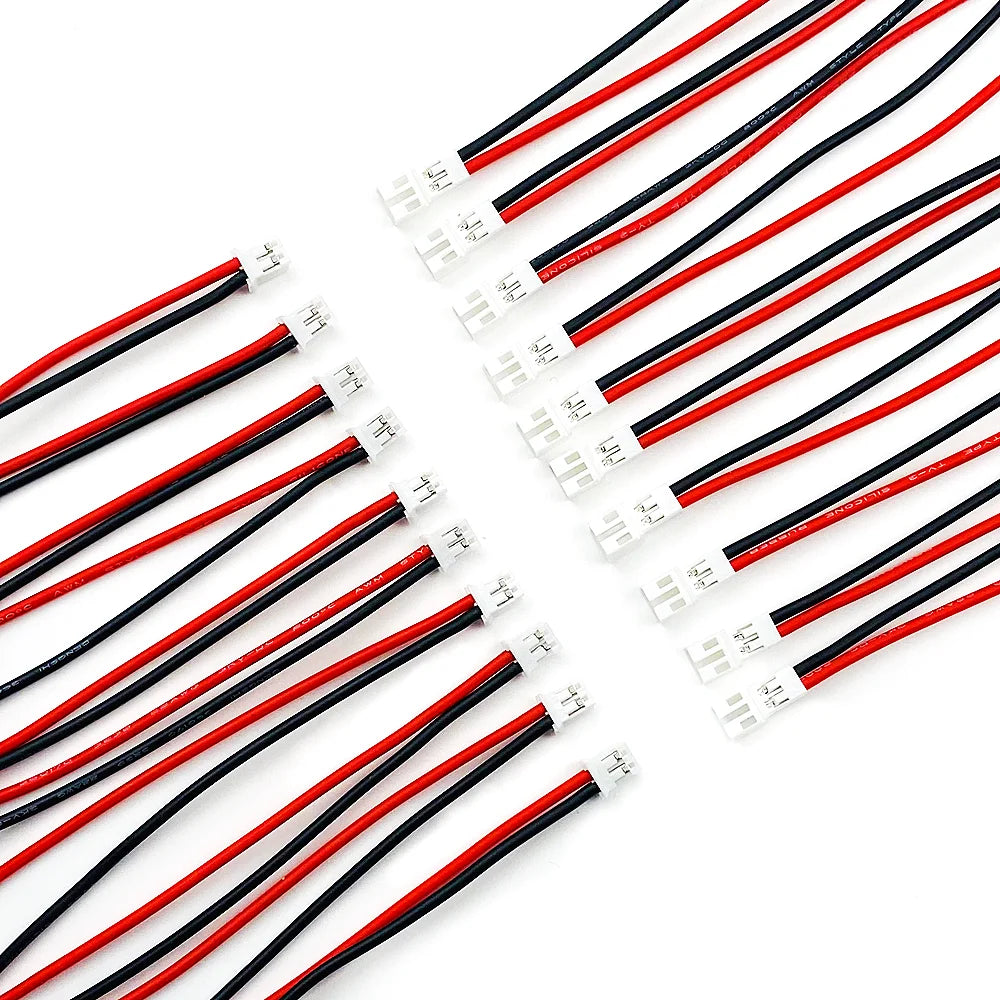 5/10/20/50/100Pairs Soft Silicone JST-PH 2.0 Male and Female Connector Cable 10cm for Battery JJRC H36 H67 Blade Inductrix E010 Peaceful Pleasures Health and Wellness 50 Pairs