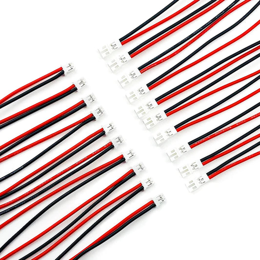 5/10/20/50/100Pairs Soft Silicone JST-PH 2.0 Male and Female Connector Cable 10cm for Battery JJRC H36 H67 Blade Inductrix E010 Peaceful Pleasures Health and Wellness 50 Pairs