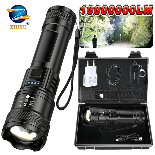 ZHIYU Super Bright USB Rechargeable LED Tactical Flashlight LED Tactical Flashlight Oasis Select