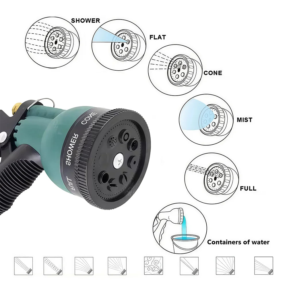 Garden Watering Tools Car Wash Water Gun Heads Garden High Pressure Water Gun Multi-function Hose Spraying Car Wash Sprayer Peaceful Pleasures Health and Wellness