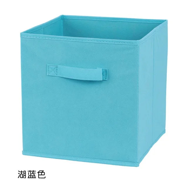 Non Woven Fabric Storage Box Home Supplies Clothing Underwear Storage Box,Kid Toy Storage Organizer Cabinet Drawer Organization Peaceful Pleasures Health and Wellness Lake blue