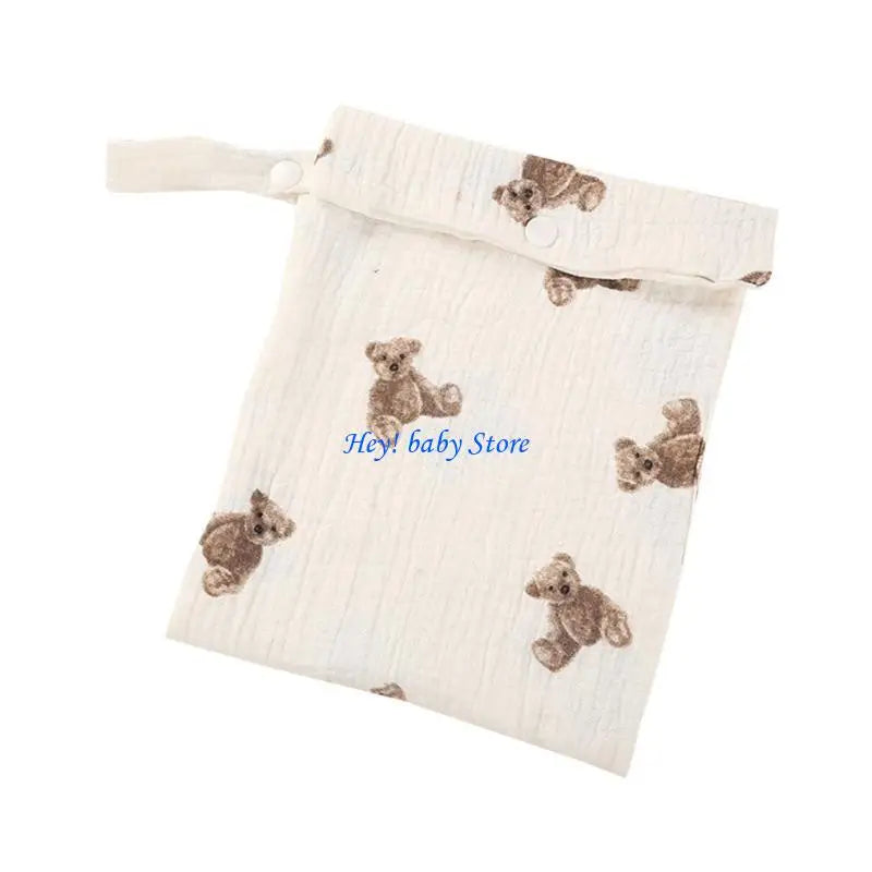Cotton Baby Diaper Bag – Stroller Organizer & Nappy Pouch