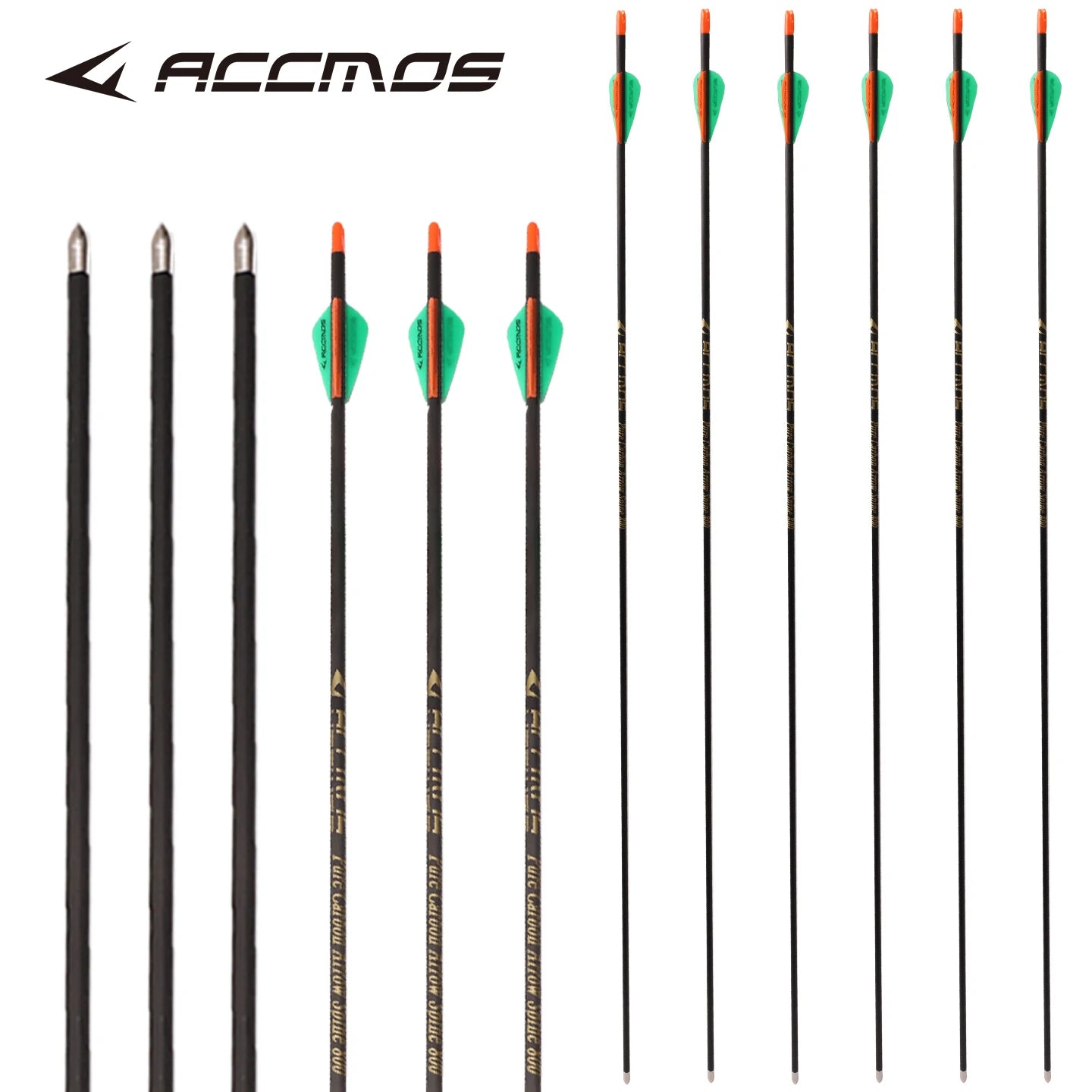 6 12 ID4 Pure Carbon Arrow Spine 600 700 800 900 1000 1100 1300 1500