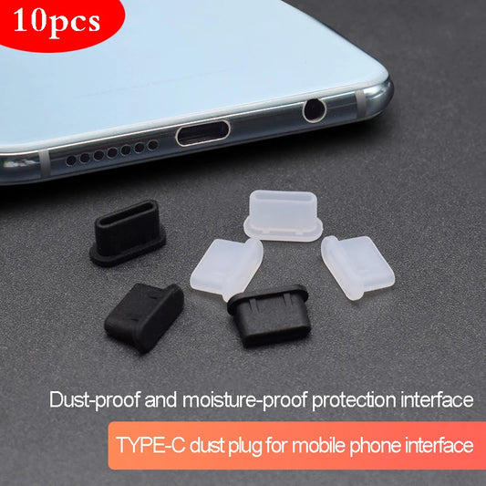 Type c Dust Plug Charm Phone Accessories Protector Mobile Accessory Charge Port Universal Plug Silicone Plugs Free Shipping Peaceful Pleasures Health and Wellness