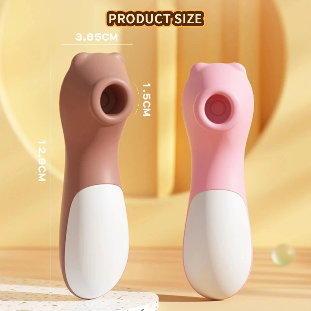 Women's Battery-Operated Suction Vibrator, Oral Vacuum Clit & Nipple Stimulator, Plastic Adult Massager Peaceful Pleasures Health and Wellness