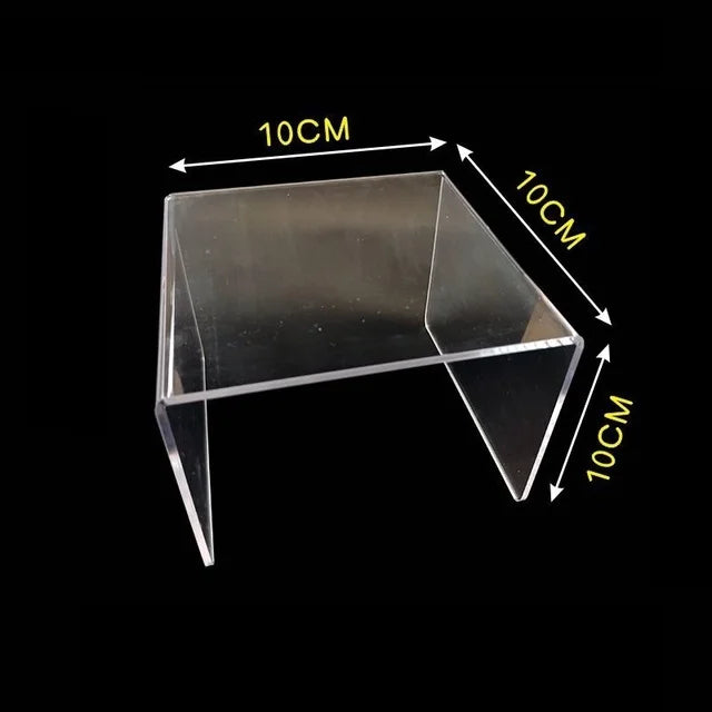 U-Shape Acrylic Display Risers – 15 Sizes for Jewelry & Figures