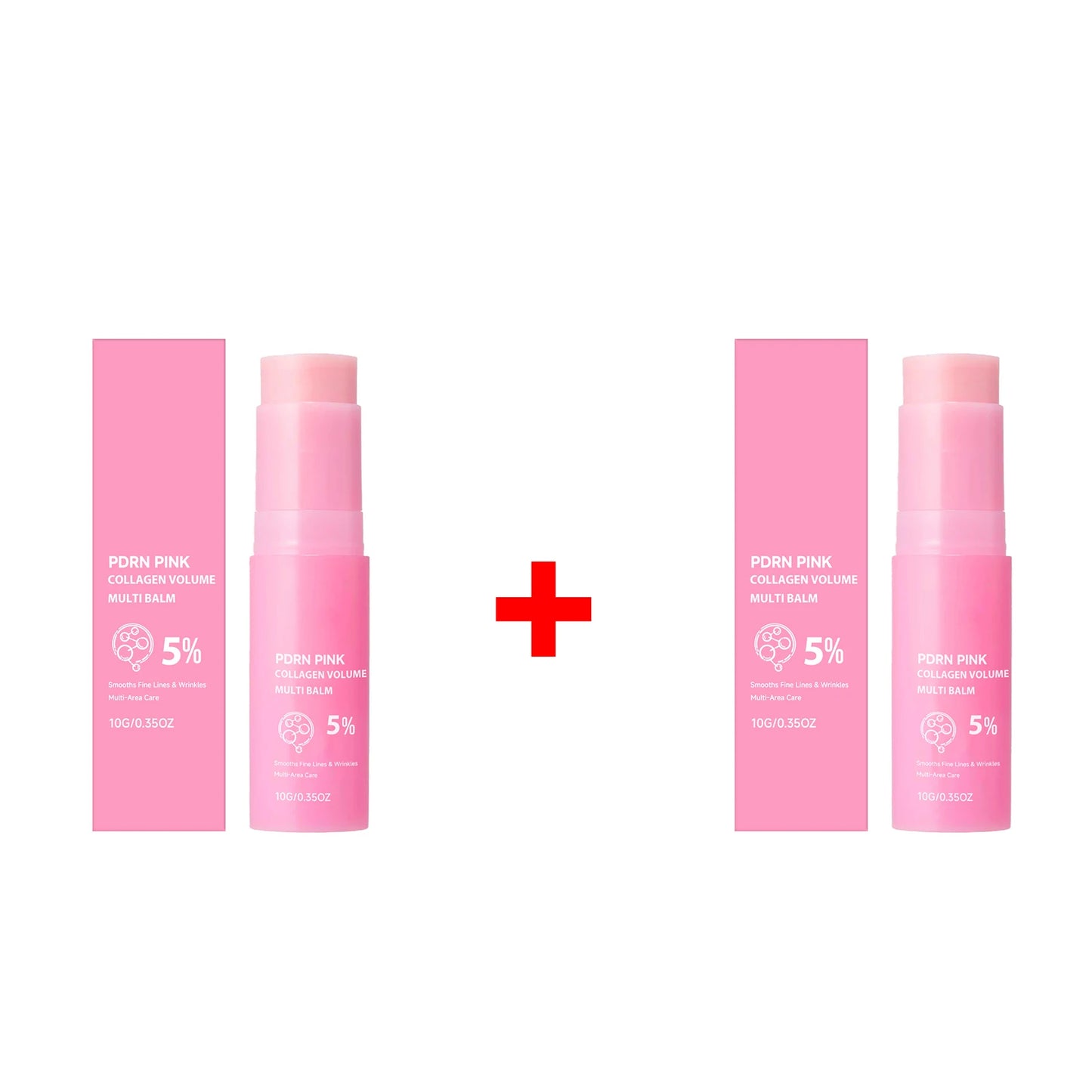 All-in-One 5% PDRN Collagen Multi Balm 10g Volume Boosting & Hydrating Stick for Eyes, Neck & Face,Plumping Balm for Fine Lines Peaceful Pleasures Health and Wellness 2 X 10g boxed