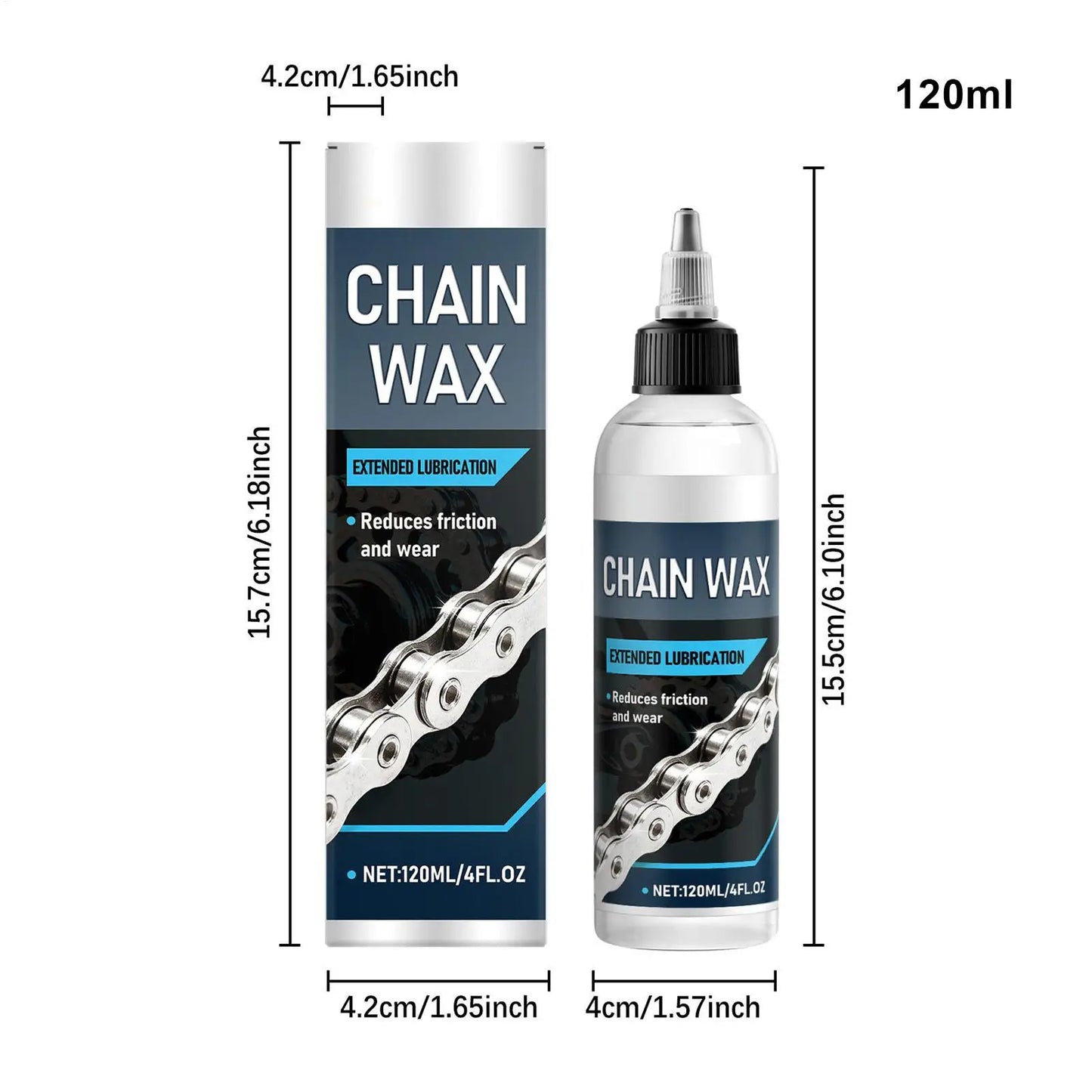 120ml Bike Chain Lube Dry Lubricating Wax for Long-Lasting Performance on Mountain & Road Bicycles, Outdoor Urban Riding Peaceful Pleasures Health and Wellness