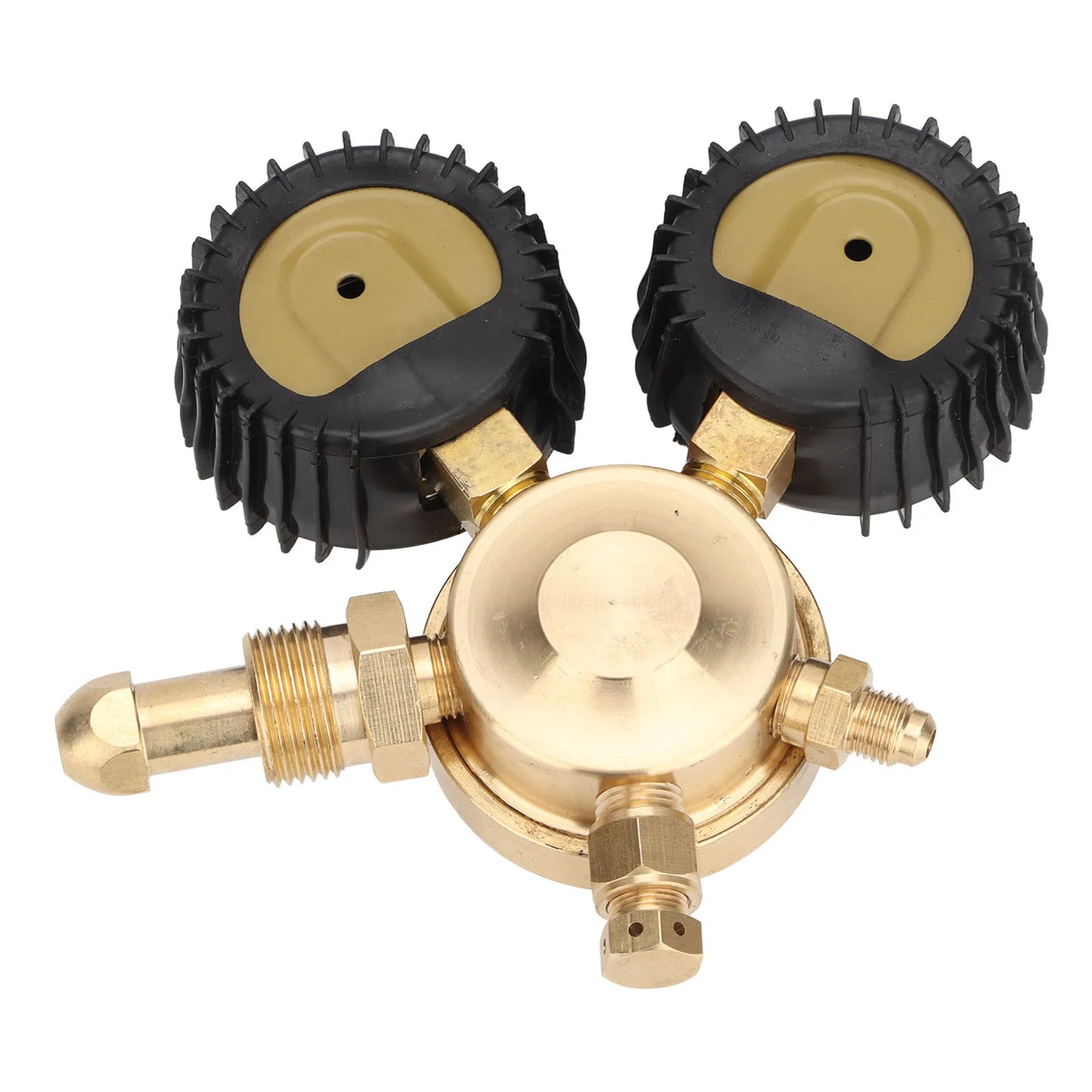 Nitrogen Pressure Gauge Regulator Test Brass Inlet Outlet Connection