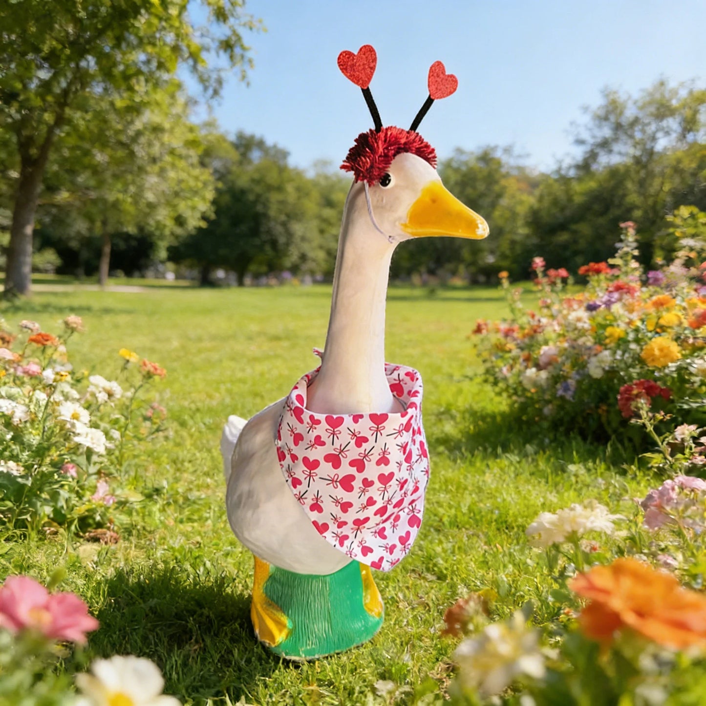 Porch Goose Bathrobe Outfit – Cute Goose Statue Costume
