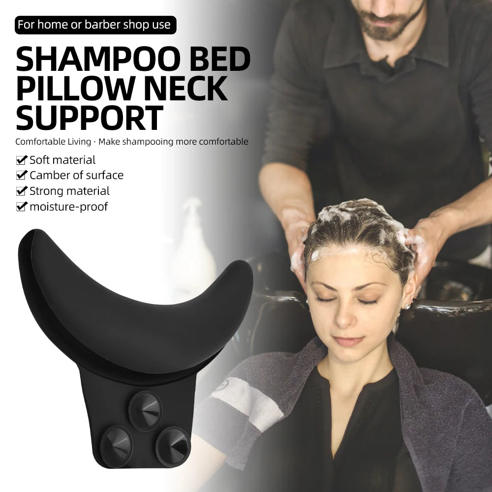 New Ergonomic Shampoo Bed Neck Support Pillow, Waterproof Silicone Salon Hair Washing Neck Cushion For Barber Hair Basin Peaceful Pleasures Health and Wellness