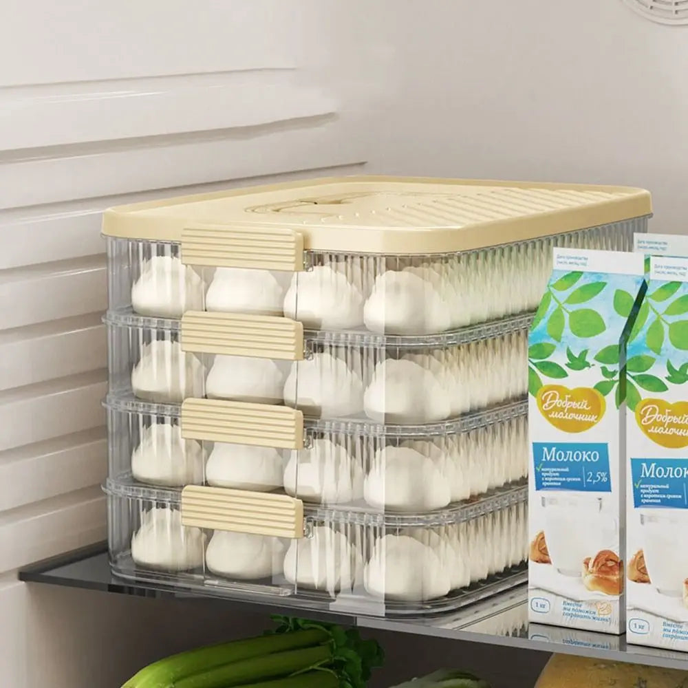 Multi-Layer Frozen Dumpling Storage Box | Large Capacity
