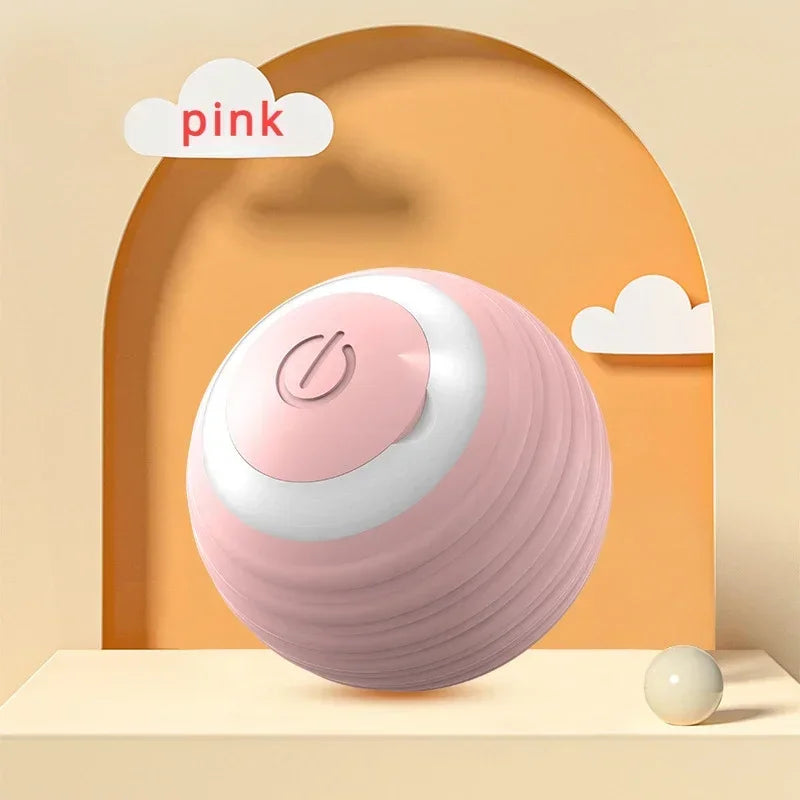 Interactive Cat Ball Toy – USB Rechargeable 360° Auto Rolling