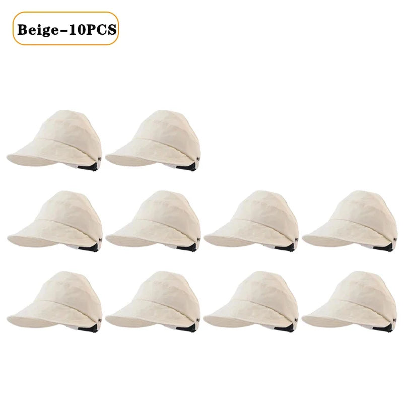 Foldable Wide Brim Ponytail Sun Hat | Quick-Dry Adjustable