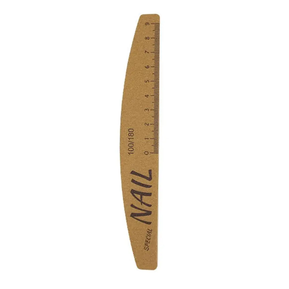 Dual-Sided Nail Files 100/150/180/240 Grit w/ Scale Guide