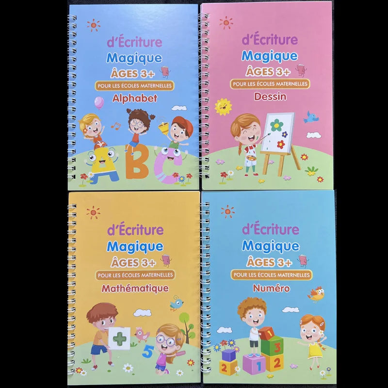 French Magic Practice Copybook Pen Preschools Kids Calligraphy