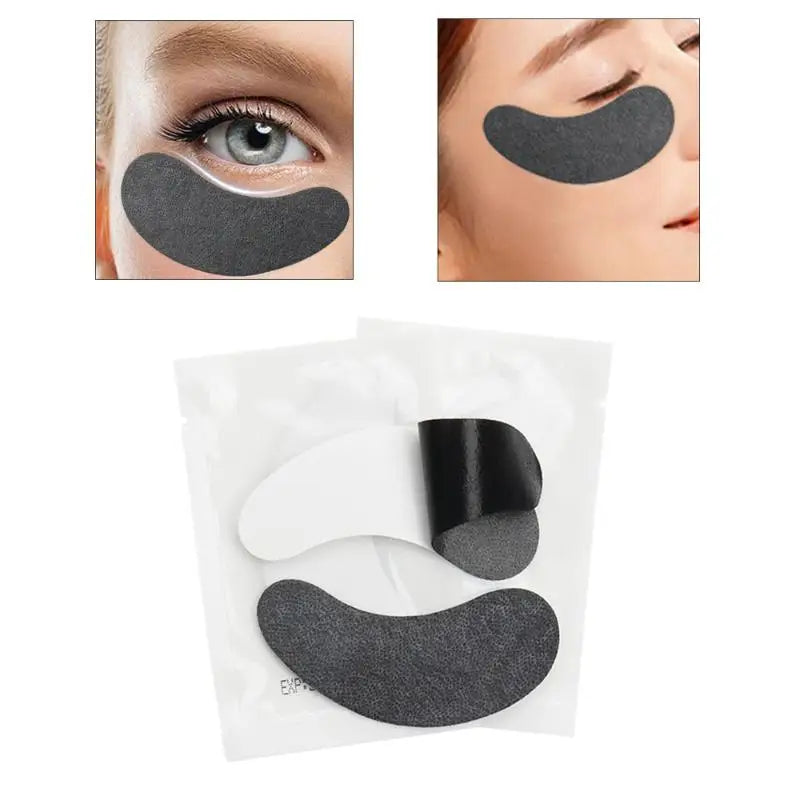 50 Pairs Isolate UV Hydrogel Eyelash Patches Black Lash Gel Pads For Eyelash Extension UV Rays Paper Stickers Wraps Makeup Tools Peaceful Pleasures Health and Wellness