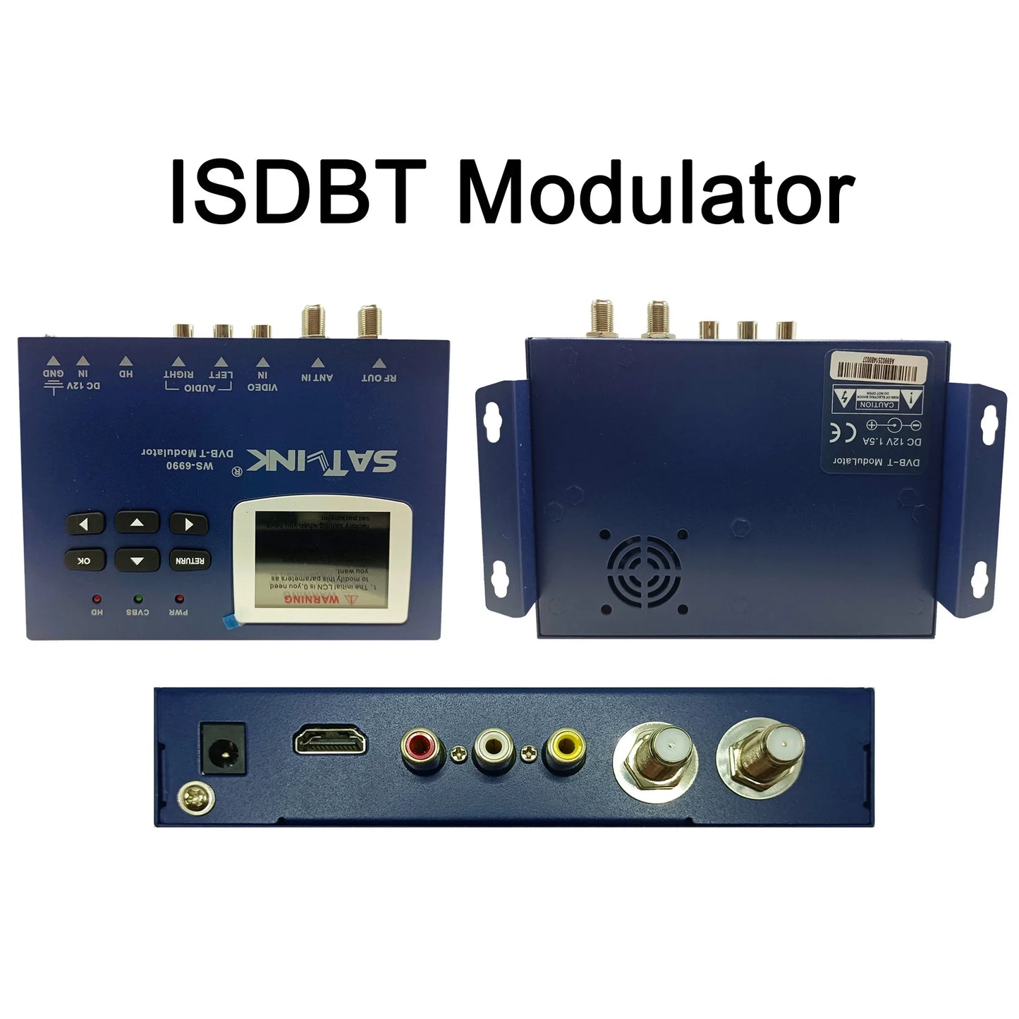 HD Encoder Modulator AV/HD to RF DVB-T DVB-C ISDB-T CATV
