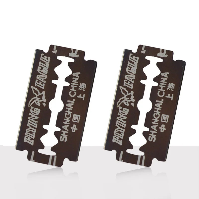 100-Pack Double Edge Safety Razor Blades – Stainless Steel