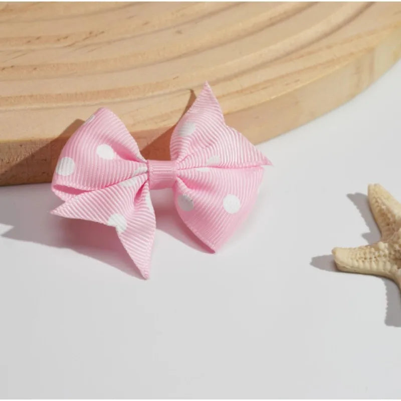 20pcs/set 2.2'' Polka Dot Grosgrain Ribbon Bows Hair Clips for Girls Handmade Bowknot Hairpin Barrettes Kids Hair Accessories Peaceful Pleasures Health and Wellness
