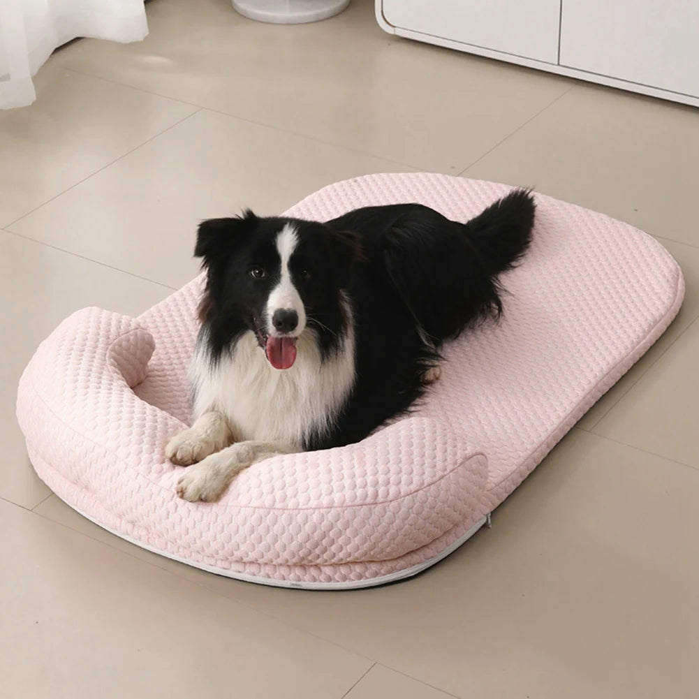 Self-Cooling Pet Mat for Dogs & Cats – Washable Summer Bed