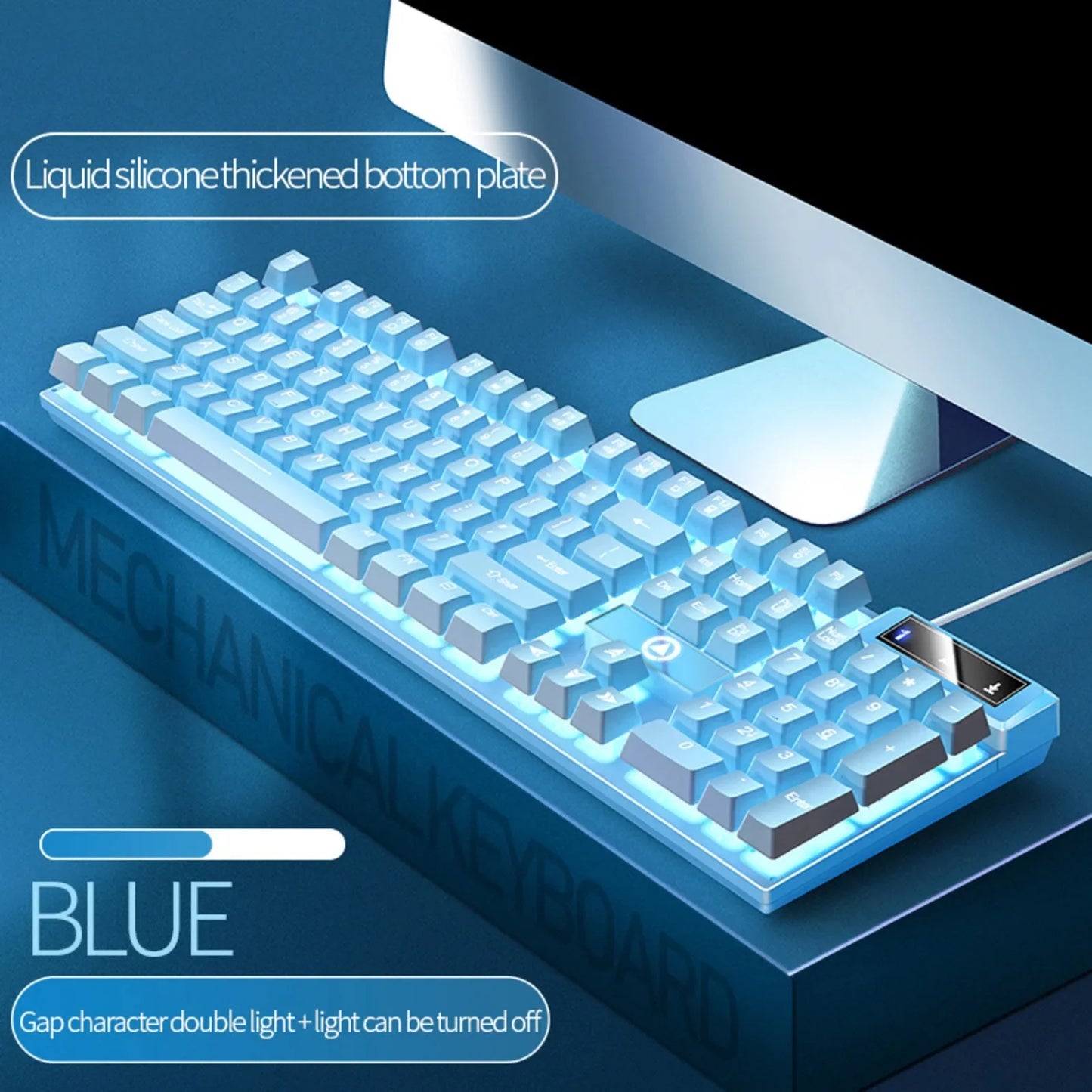 Carving K500 Wired Gaming Keyboard – RGB Backlit 104-Key
