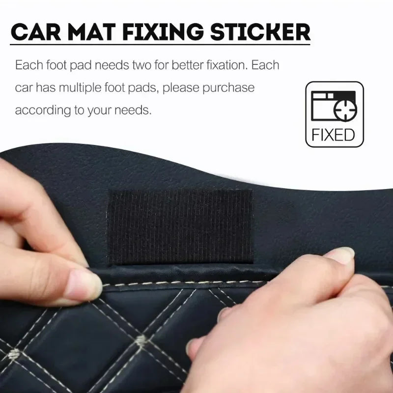 Car Carpet Pads Auto Adhesive VelcroS Tape Dashboard Pad Sewing Double-sided Fixed Stickers Fixation Patch Floor Mat DIY Arts Peaceful Pleasures Health and Wellness