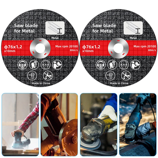1/10PCS 76mm Metal Cutting Discs High Hardness Electric Cutting Disc Cut Off Circle Wheels Blades Angle Grinder Accessories Peaceful Pleasures Health and Wellness