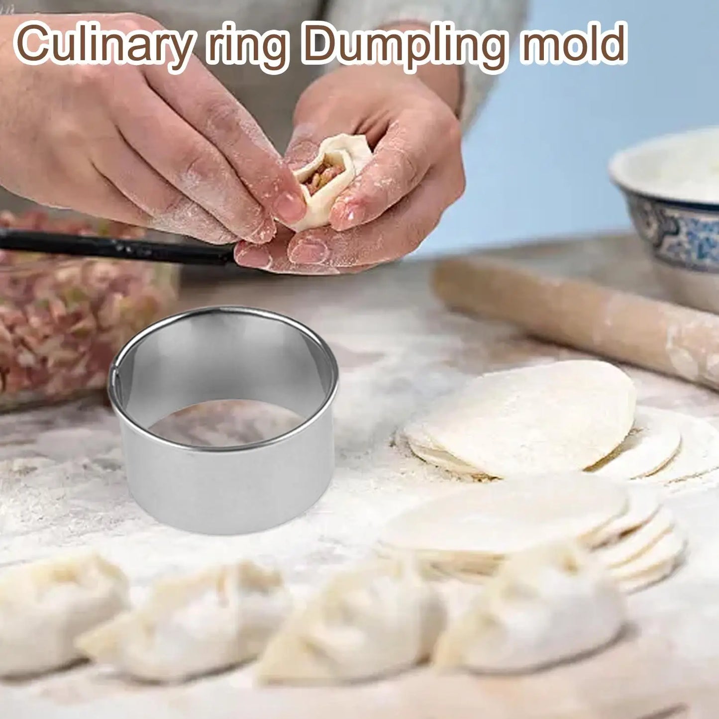 Stainless Steel Round Cookie Cutter & Mousse Ring Mold