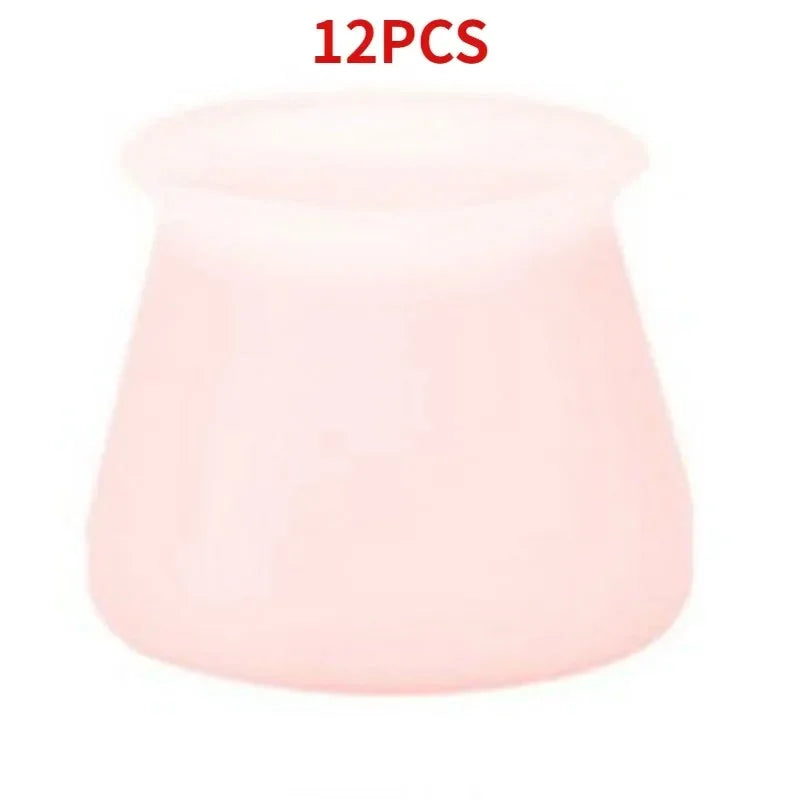 Chair Chair Foot Cover Leg Rubber Pads Table Legs for Furniture Covers Feet Protections Floor Protector Dust Jackets Pad Items Peaceful Pleasures Health and Wellness 12Pcs pink