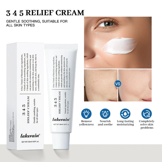 345 Relief Cream – Brightening, Moisturizing & Blemish Care Face Moisturizer Cream Oasis Select
