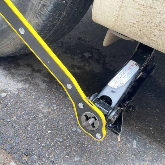 Labor-Saving Ratchet Lug Wrench | Car Tire & Bolt Tool Lug Wrench Tool Peaceful Pleasures Health and Wellness