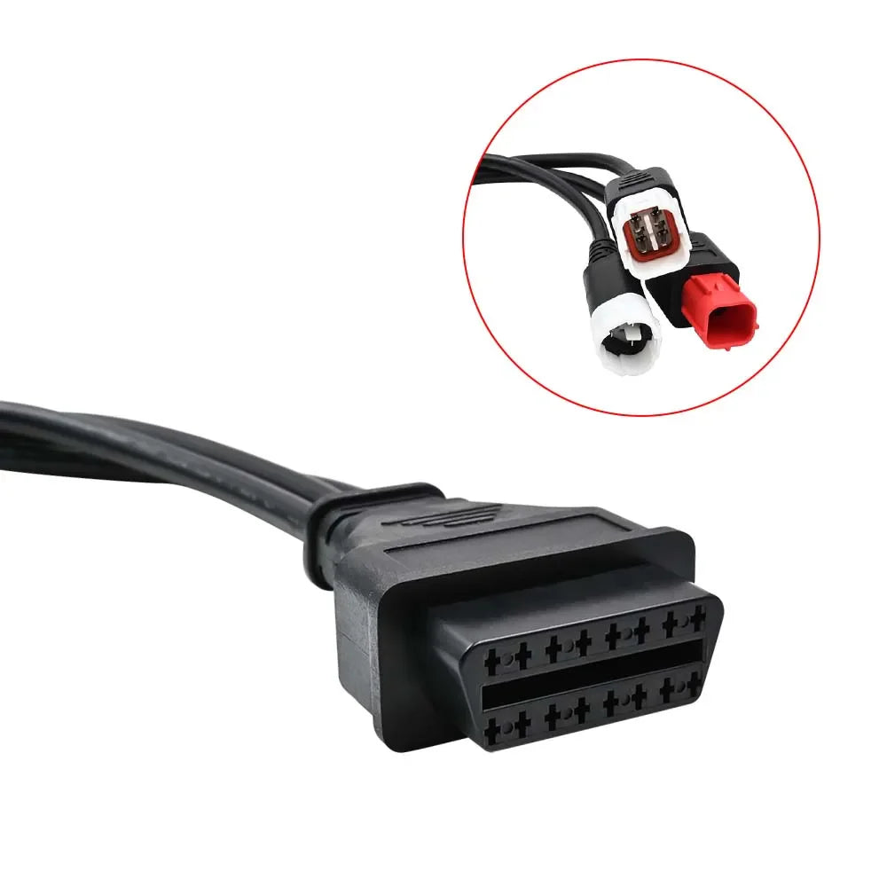Motorcycle OBD2 Adapter 3/4/6 PIN – Yamaha & Honda Diagnostic