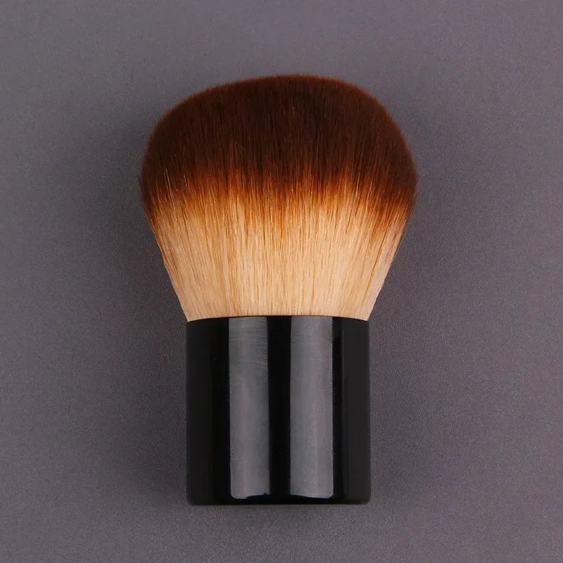 Makeup Brush Beauty Tool - 1Pcs Foundation, Blush, Concealer, Contour, Highlight, Cheek Brush for Blending, Round Angled Top Peaceful Pleasures Health and Wellness brown