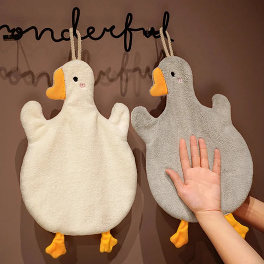 Cartoon Goose Hand Towel – Absorbent Quick Dry Kitchen & Bath Hand Towel Peaceful Pleasures Health and Wellness